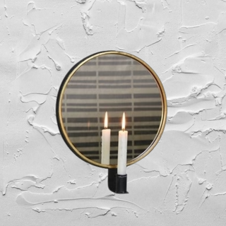 Mirrored Candle Sconce