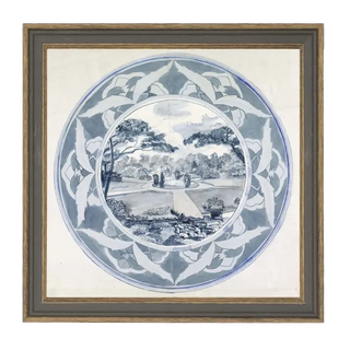 Garden View Design By Carel Adolph Lion Cachet 1874 Framed Canvas Artwork Petal Lane Home