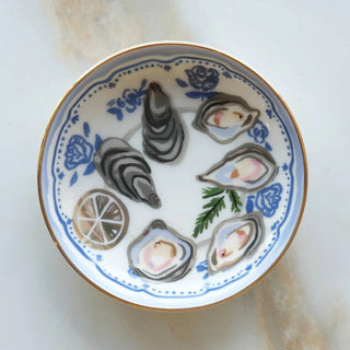 Oysters Porcelain Trinket Dish Idlewild Co.