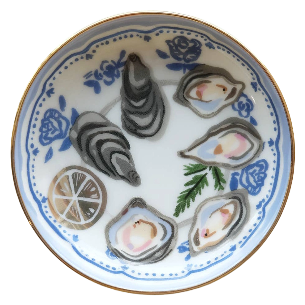 Oysters Porcelain Trinket Dish Idlewild Co.