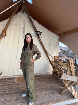 The Farmer's Daughter | Garden Linen Jumpsuit