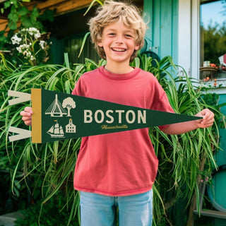 Boston Massachusetts Felt Pennant Benoit's Design Co.