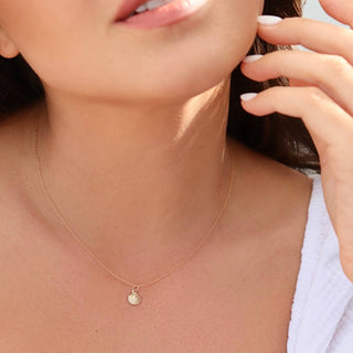 Delicate Seashell Necklace | Handcrafted in Rhode Island USA | 14k Gold Filled