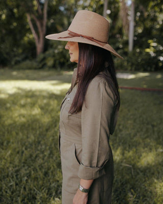The Farmer's Daughter | Wide-brimmed Garden Hat (UPF 50+)