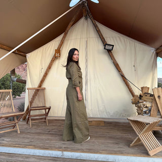 The Farmer's Daughter | Garden Linen Jumpsuit