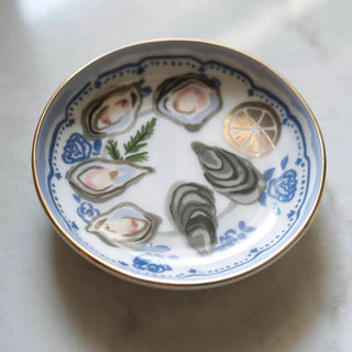 Oysters Porcelain Trinket Dish Idlewild Co.