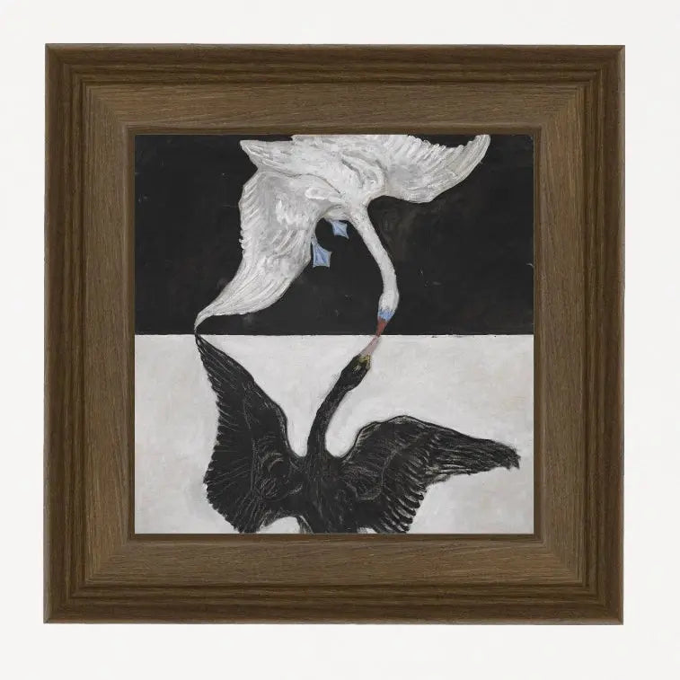 The Swan 1915 Framed Canvas Artwork Petal Lane Home