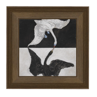 The Swan 1915 Framed Canvas Art