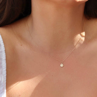 Delicate Seashell Necklace | Handcrafted in Rhode Island USA | 14k Gold Filled