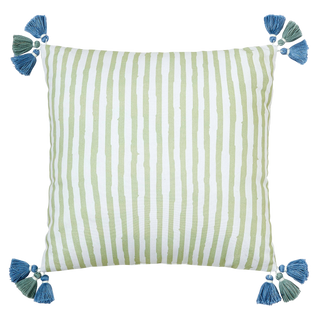 Spartina Tassel w/ Embroiderey Throw Pillow
