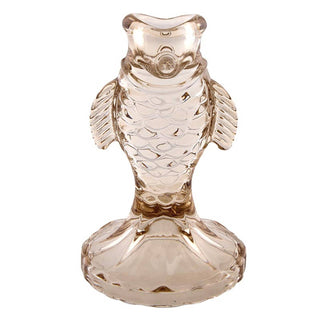 Beige Glass Fish Taper Candle Holder 47th & Main (Creative Brands)