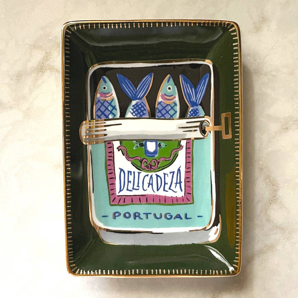 Porcelain Trinket Dish | Sardines