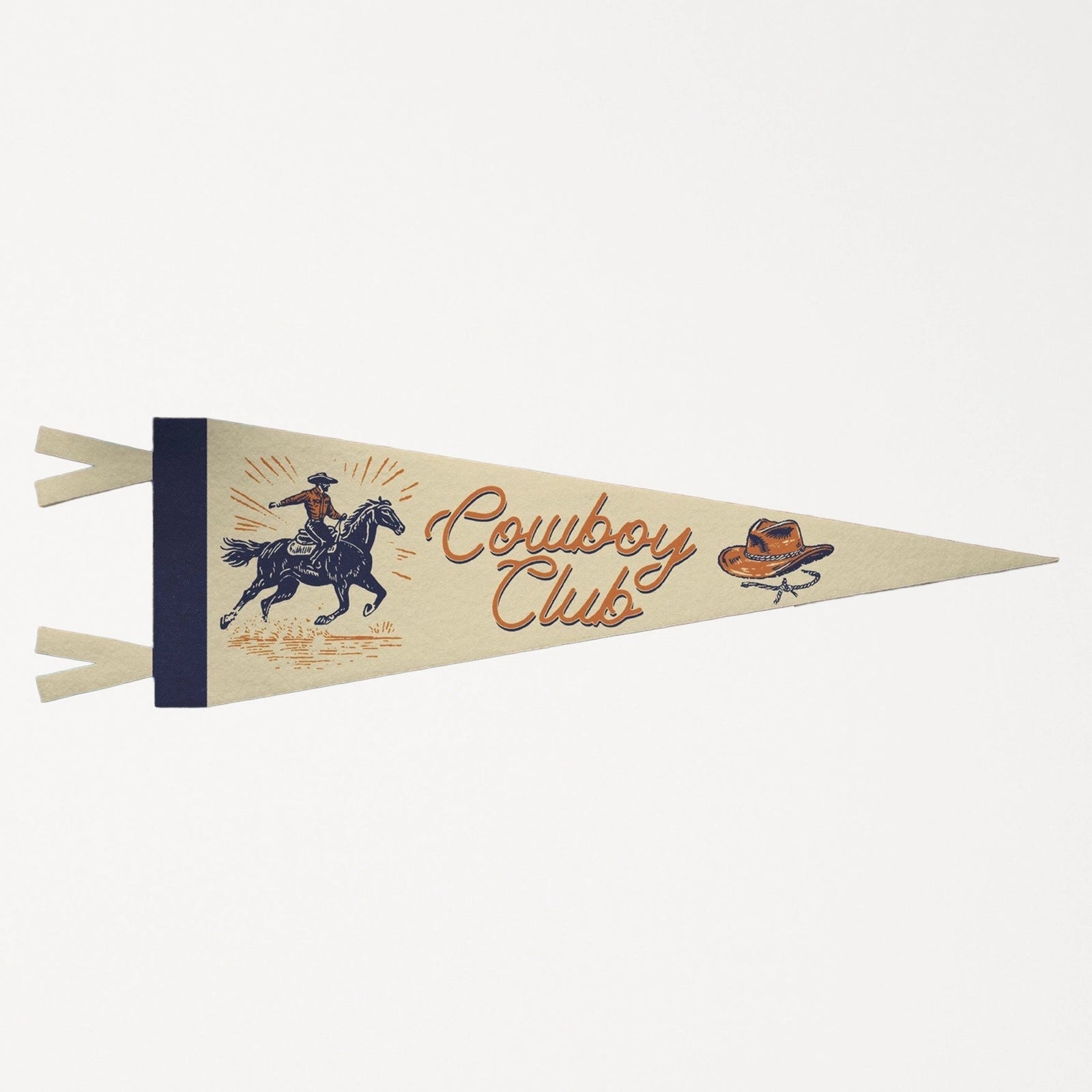 Cowboy Club Felt Pennant Benoit's Design Co.