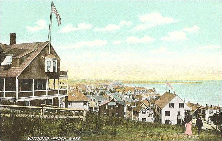 Mass. Art Print: Winthrop Beach (12.5" x 18") Found Image Press