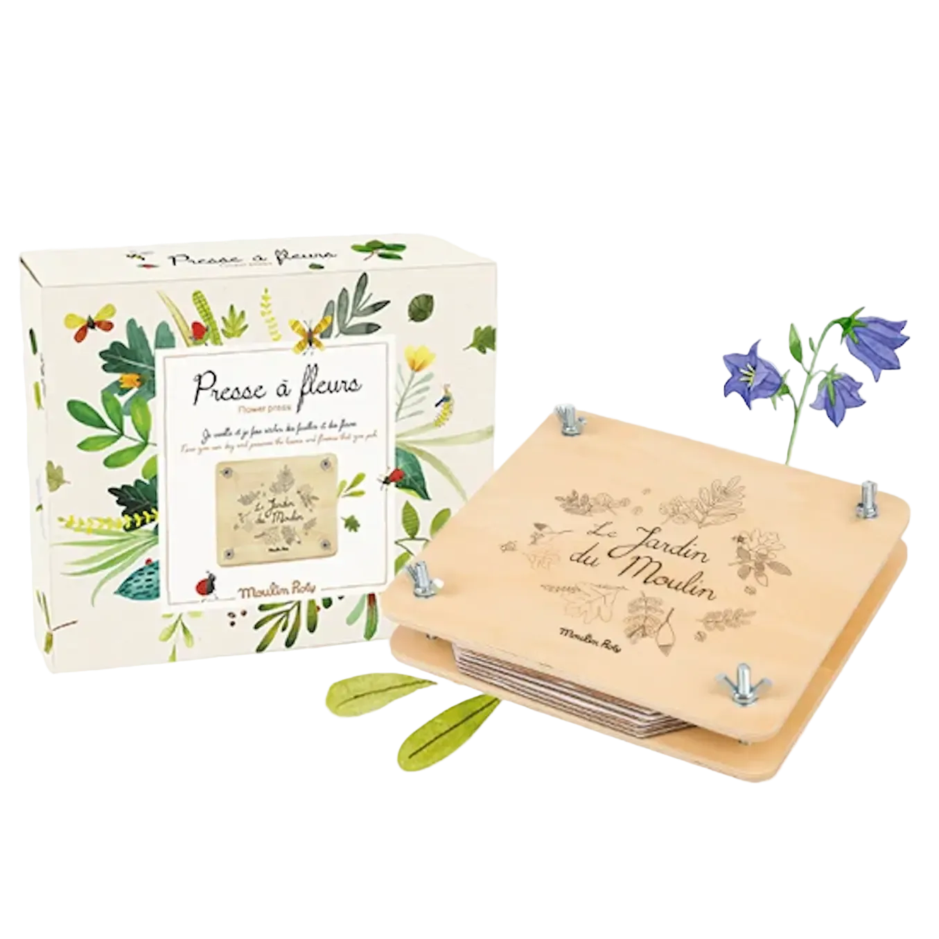 Moulin Roty | Wooden Flower Press Tool Speedy Monkey