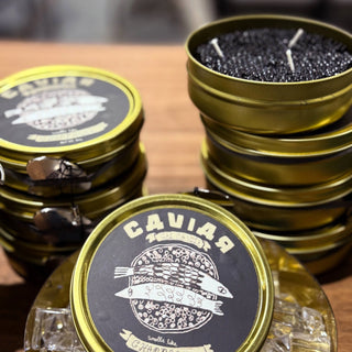 Caviar Tin Candle | Champagne Notes