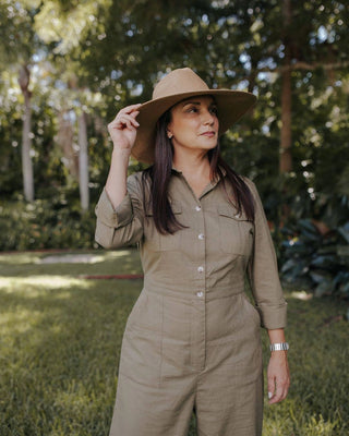 The Farmer's Daughter | Wide-brimmed Garden Hat (UPF 50+)