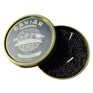 Caviar Tin Candle | Champagne Notes