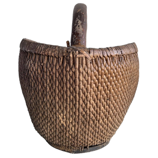 Antique Round Handle Basket Blue Ocean Traders