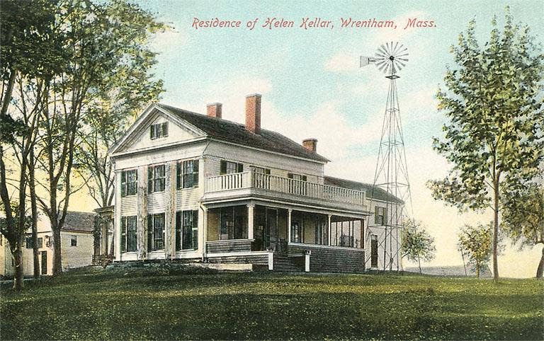 Mass. Art Print: Helen Keller Residence, Wrentham (12.5" x 18") Found Image Press