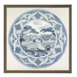 Garden View Design By Carel Adolph Lion Cachet 1874 Framed Canvas Artwork Petal Lane Home