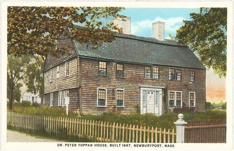 Mass. Art Print: Toppan House, Newburyport (12.5" x 18") Found Image Press