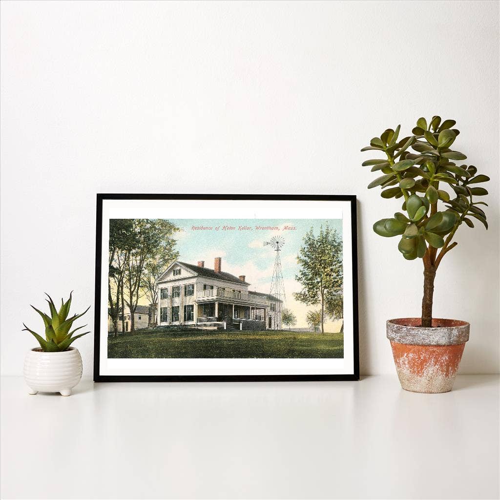 Mass. Art Print: Helen Keller Residence, Wrentham (12.5" x 18") Found Image Press