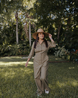 The Farmer's Daughter | Wide-brimmed Garden Hat (UPF 50+)