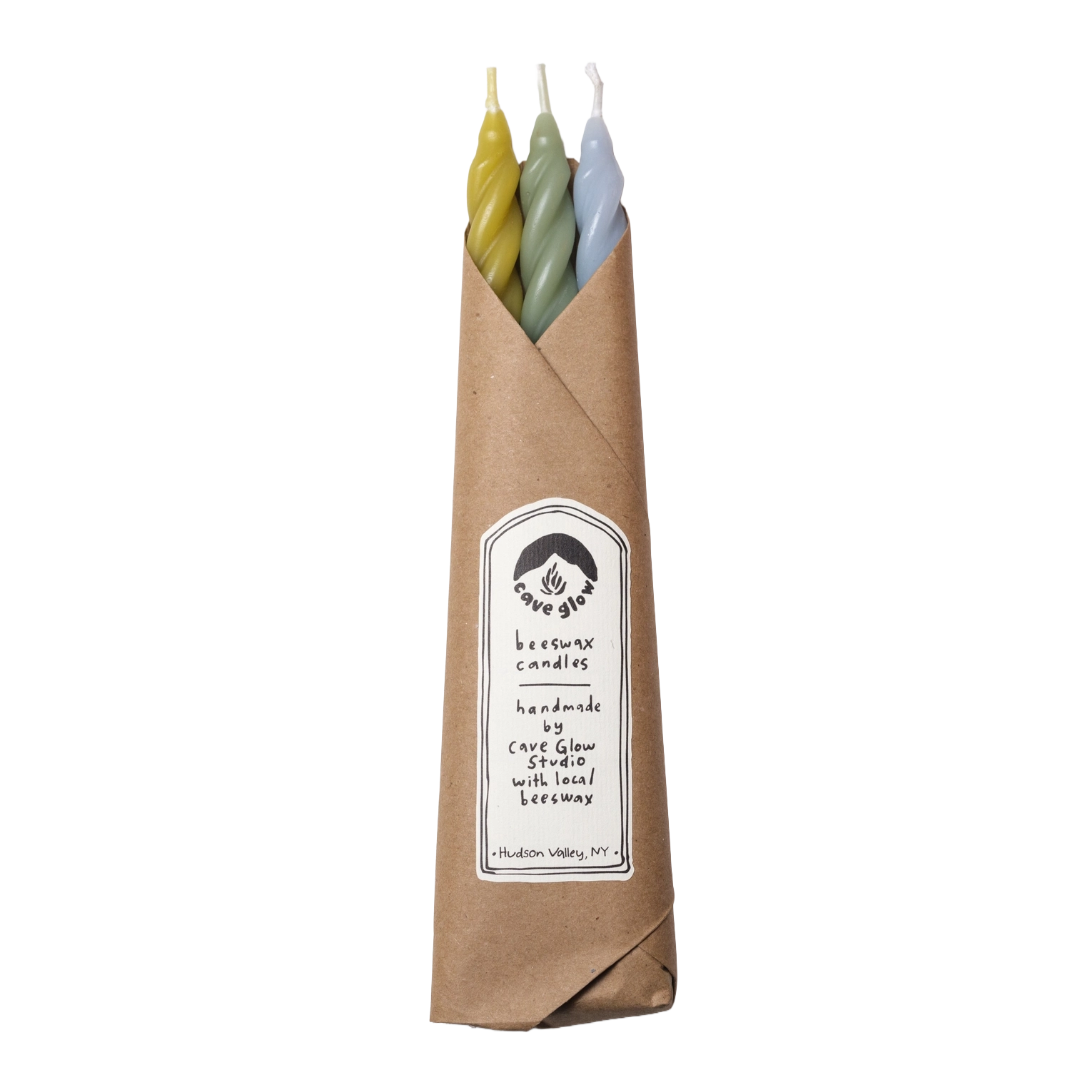 Handcrafted Hydrangea Beeswax Candle Trio