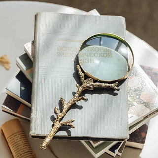 Gilded Branch Magnifying Glass Vagabond Vintage