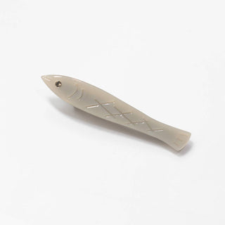 Sardine Clip Set - Silver Acetate Fish Alligator Hair Clips