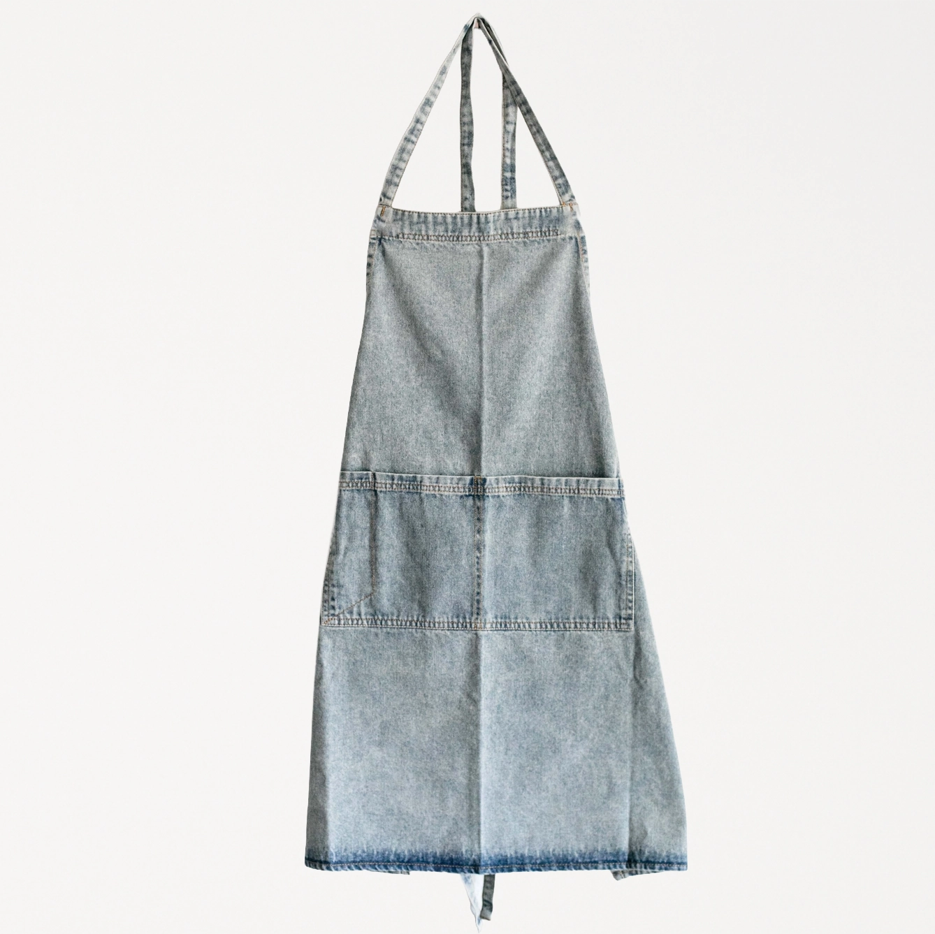 Washed Denim Apron Fodory