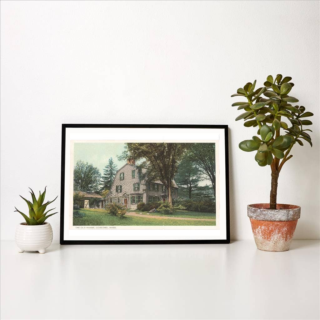 Mass. Art Print: Old Manse, Concord (12.5" x 18") Found Image Press