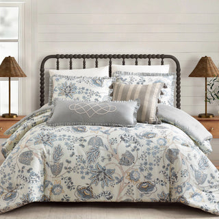 Spartina Ruffle w/ Embroidery Throw Pillow