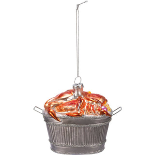 Glass Crab Bushel Ornament