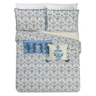 Spartina Tassel w/ Embroiderey Throw Pillow