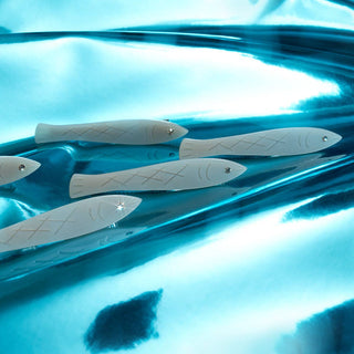 Sardine Clip Set - Silver Acetate Fish Alligator Hair Clips