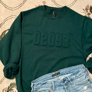02093 Puff-Embroidered Sweatshirt Wren Supply Co.