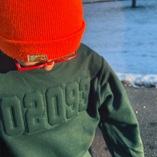 02093 Puff-Embroidered Sweatshirt (Youth) Wren Supply Co.