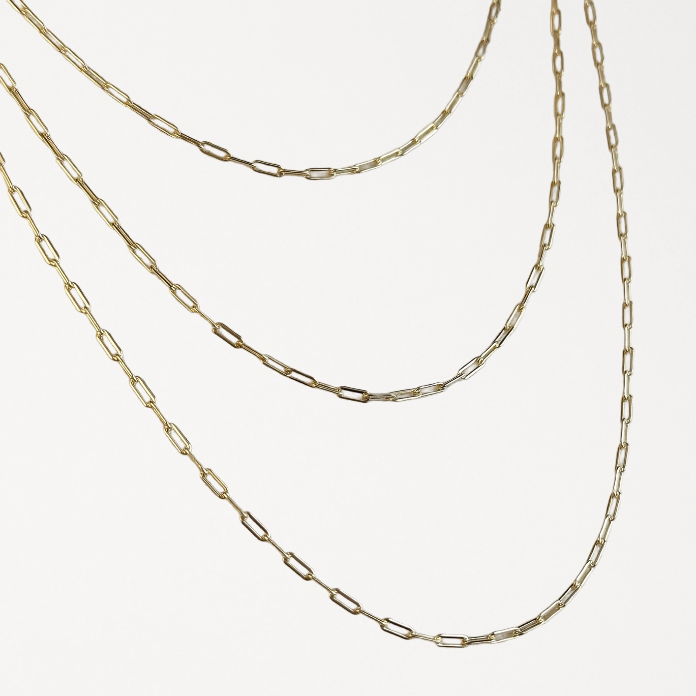 Mini Paperclip Chain Necklace, Handcrafted In Brazil GoldFi