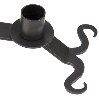 Black iron five-taper candelabra — hearthside and table decor — Wren Supply Co.