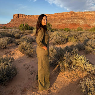 The Farmer's Daughter | Garden Linen Jumpsuit