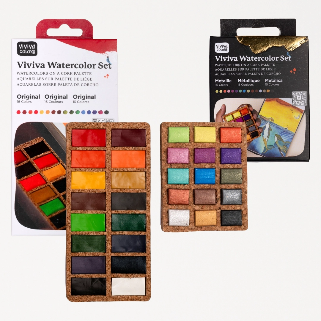 Biodegradable Watercolor Paint Palette Viviva Colors