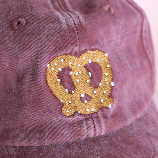 Pretzel Embroidered Hat