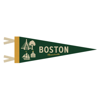 Boston Massachusetts Felt Pennant