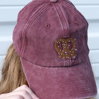 Pretzel Embroidered Hat