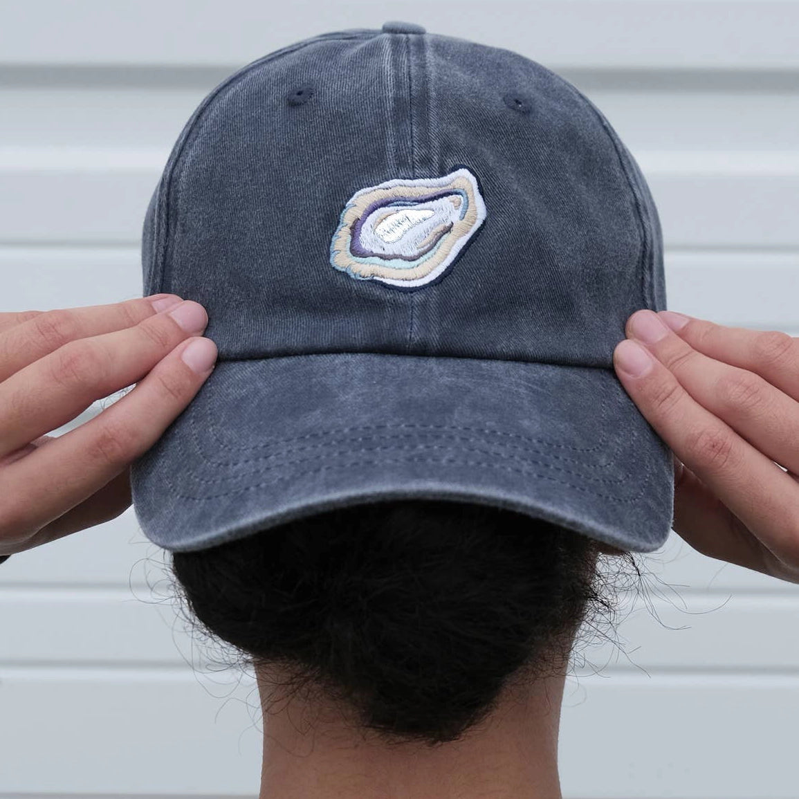 Oyster Embroidered Baseball Cap Idlewild Co.