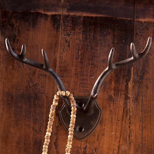 Pewter Antler Wall Hook Vagabond Vintage