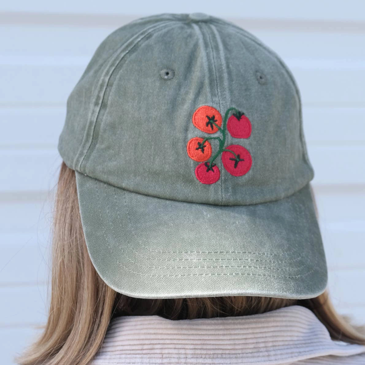 Tomato Vine Embroidered Hat Idlewild Co.