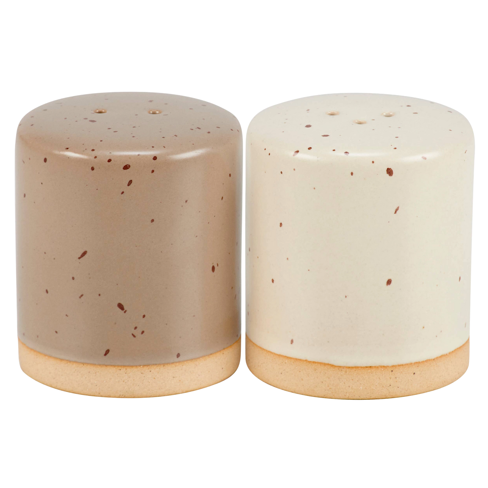 Stoneware Salt and Pepper Shakers Primitives by Kathy